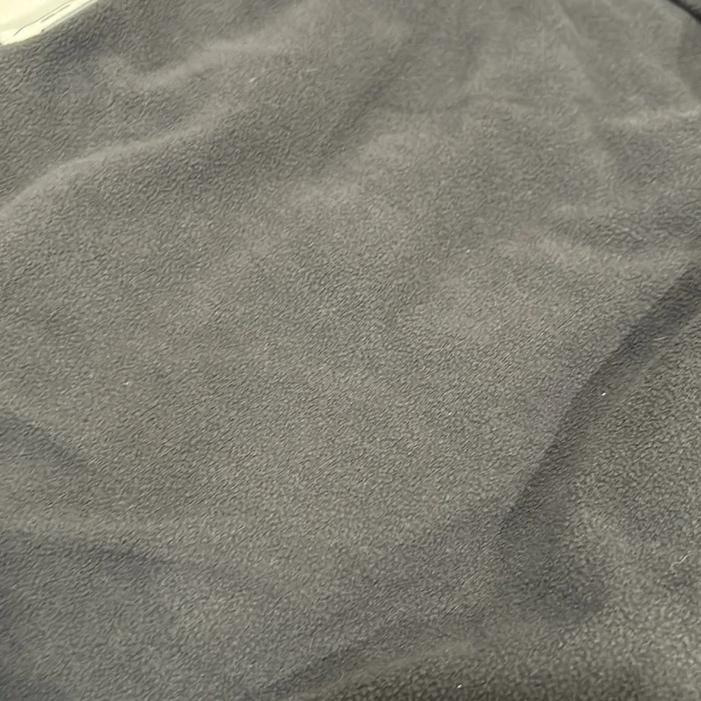 Old Navy Black and Gray Quilted Vest with High Collar